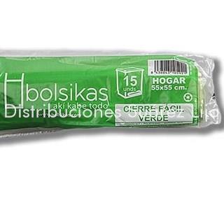 BOLSA BASURA 55X55 VERDE - Imagen 1
