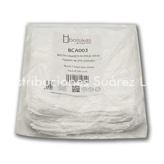 BOLSA CAMISETA BLANCA 30X40 - Imagen 1