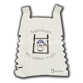 BOLSA CAMISETA BLANCA PORTACAJAS 50X60 P/200 - Imagen 1