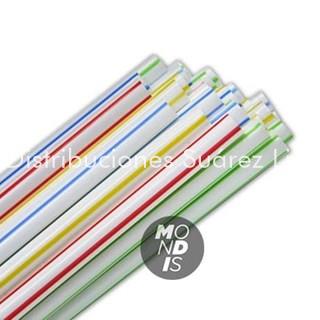 PAJITA LISA GRUESA COLORES SURTIDOS - Imagen 1